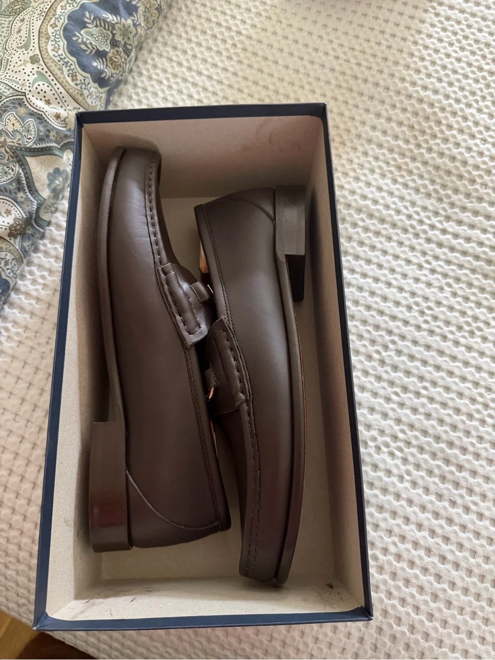 Alden Men’s Black Leather Bit Loafers